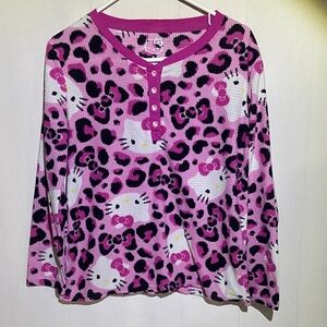 Hello Kitty long sleeve pajama top